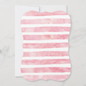 Roze Baby Sprinkle Uitnodigingen voor een Baby Gir (Achterkant)