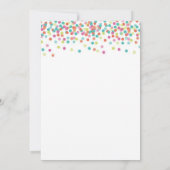 Roze Baby sprinkletschoen uitnodigen Kaart (Achterkant)