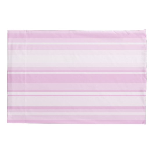 Roze baby strepen kussensloop (Achterkant)