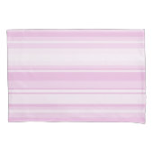 Roze baby strepen kussensloop (Voorkant)