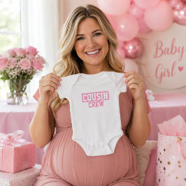 Roze Baby T-Shirt voor Cousin Crew