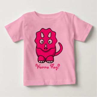 Roze Baby Triceratops T-shirt