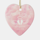 Roze Baby Verlies Ornament (Rechts)