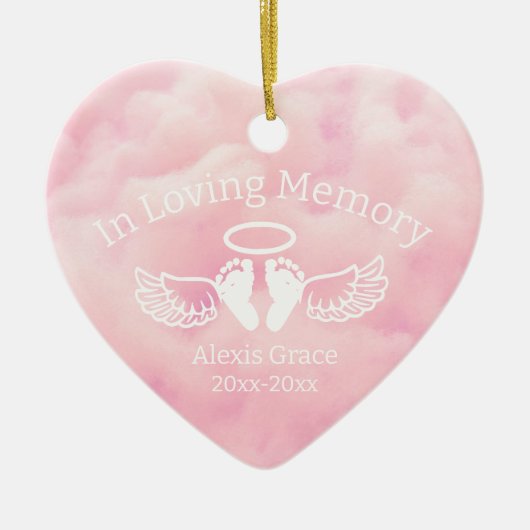 Roze Baby Verlies Ornament (Voorkant)