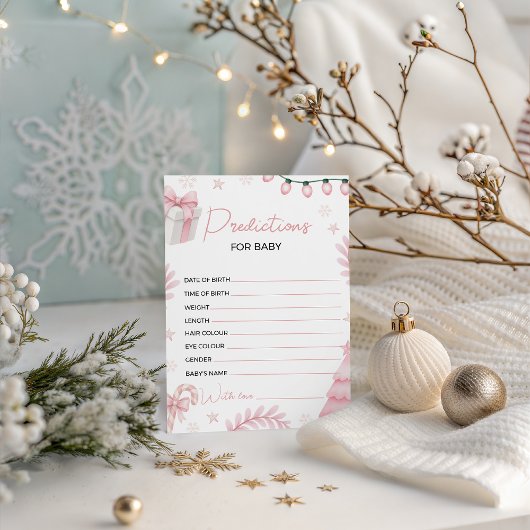Roze Baby Voorspellingen Kaart
