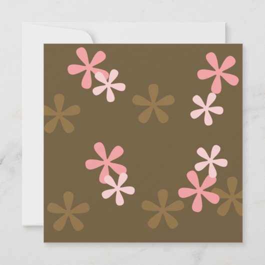 Roze Baby Wieg Kaart (Achterkant)