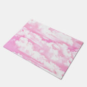 Roze Baby Wolken Decoratie Deurmat (Schuin)