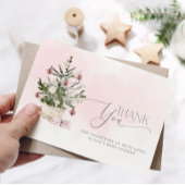 Roze Baby zijn koude buitenste baby shower bedankt Kaart