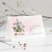 Roze Baby zijn koude buitenste baby shower bedankt Kaart