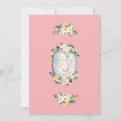  roze babybaby-schoeisel kaart (Achterkant)