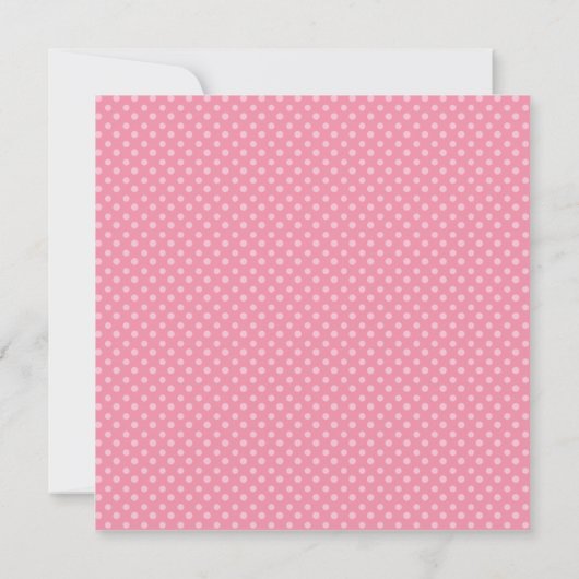 Roze babykleding Lijn Shower Invitaties Kaart (Achterkant)