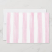 Roze Babykleding Meisje Wasserij Baby shower Bedankkaart (Achterkant)