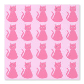 roze babykleerkat behang (Voorkant)