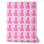 roze babykleerkat behang (Afrollen)