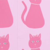 roze babykleerkat behang (Zoom)