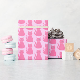  roze babykleerkat cadeaupapier