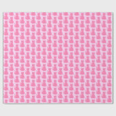  roze babykleerkat cadeaupapier (Vlak)