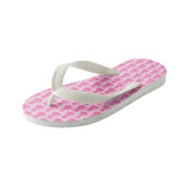 roze babykleerkat kinder teenslippers (Schuin)