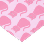 roze babykleerkat tafelkleed (Gekanteld)