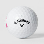 roze babykleertje golfballen (Logo)