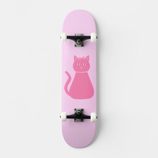  roze babykleertje persoonlijk skateboard (Voorkant)