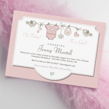 Roze Babyklerenlijn | Baby Shower