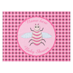 roze babymeisje Aangepast Baby shower Tafelkleed