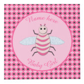roze babymeisje Aangepast Kubus (Rechts)