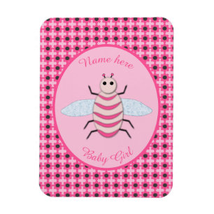  roze babymeisje Aangepast Magneet