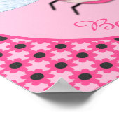 roze babymeisje Aangepast Poster (Hoek)