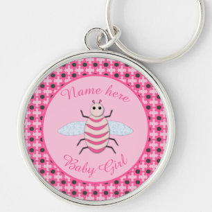 roze babymeisje Aangepast Sleutelhanger