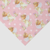 Roze babymeisje Angel-patroon papier (Detail)