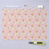 Roze babymeisje Angel-patroon papier (Craft)