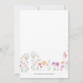 Roze babymeisje Baby shower per post Kaart (Achterkant)