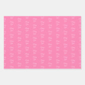  roze babymeisje Kat aangepast Baby shower Inpakpapier Vel (Voorkant 2)