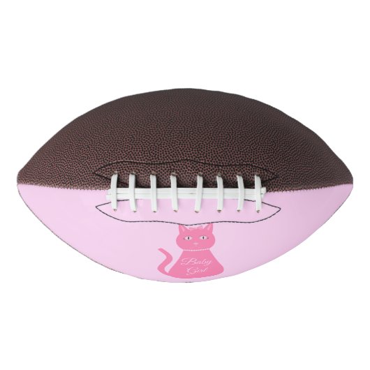  roze babymeisje Kat Aangepast geslacht onthaal American Football (Voorkant)