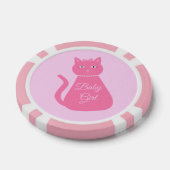  roze babymeisje Kat Aangepast geslacht onthaal Poker Chips (Enkel)