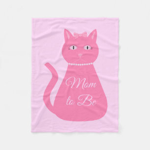 roze babymeisje Kat Aangepast mama om te worden Fleece Deken