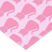  Roze babymeisje Kat Gepatterd Baby shower Korte Tafelloper (Hoek)