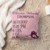 Roze babymeisje laat bloemen bloemen kussen (Deken)