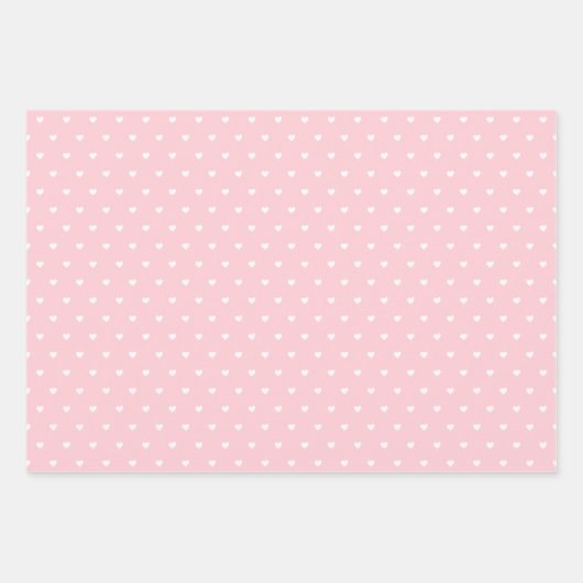 Roze babymeisje met papiervulling Platte set vel,  Inpakpapier Vel (Voorkant 3)