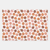 Roze babymeisje met papiervulling Platte set vel,  Inpakpapier Vel (Voorkant 2)