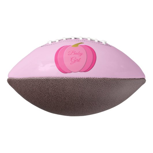  roze babymeisje - pompoen op maat american football (Gedraaid 270)