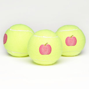 roze babymeisje - pompoen op maat tennisballen