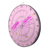roze babymeisje Unicorn Dartbord (Voorkant Rechts)