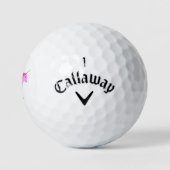  roze babymeisje Unicorn Golfballen (Logo)