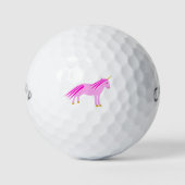  roze babymeisje Unicorn Golfballen (Voorkant)