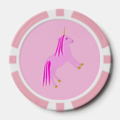  roze babymeisje Unicorn Poker Chips (Voorkant)
