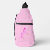  roze babymeisje Unicorn Sling Bag (Voorkant)