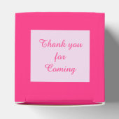  Roze babymeisje Winkel Aangepast Baby shower Bedankdoosjes (Bovenkant)